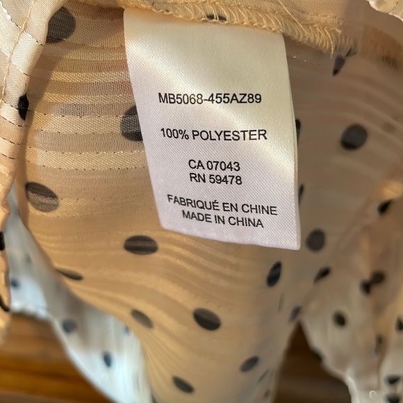 Rachel Zoe Long Sleeve Polka Dot Blouse - Picture 6 of 7